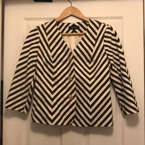 Chevron Striped Blazer